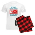 thumbnail image 6 of CafePress - Retired Postal Worker Graphic: You'Re Pajamas - Men's Light Loose Fit Cotton Pajama Set, 6 of 7