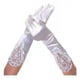 thumbnail image 3 of Guantes De Satín Blancos Novia, 15 Años, Damas De Honor, 3 of 4