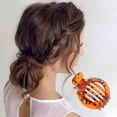 thumbnail image 3 of Ofertas Únicas 1 Pc Elegante Clip de Pelo Redondo Hueco Clip de Peinado Marrón Oscuro, 3 of 5