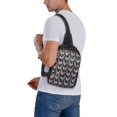 thumbnail image 5 of Rocae Bohemian Chicken for Lightweight Chest Bag Dual Pocket, Waterproof Crossbody Sling Bag for Men and Women, 5 of 8