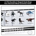 thumbnail image 3 of Kids Dinosaur Shower Curtain for Bathroom - Funny Jurassic Dino World Park Shower Curtain Sets Bathtub Decor with 12 Hooks Washable Durable Polyester Fabric 84"x72", 3 of 6