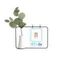 thumbnail image 1 of Morse Code Skyline Expression Vases Suspendus en Verre Transparent Bouteille de Décoration, 1 of 2