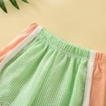 thumbnail image 4 of Gibobby Toddler Boy Girl Plaid Shorts Casual Summer Gingham Shorts Elastic Waist Beach Shorts Bottoms Boxers Streetwear(Green,9-12 Months), 4 of 5