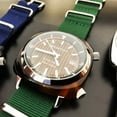 thumbnail image 3 of Briston Clubmaster Diver Automatic Watch 42mm Brown Dial Green NATO Strap 18642.SA.TD.10W.NBG, 3 of 5
