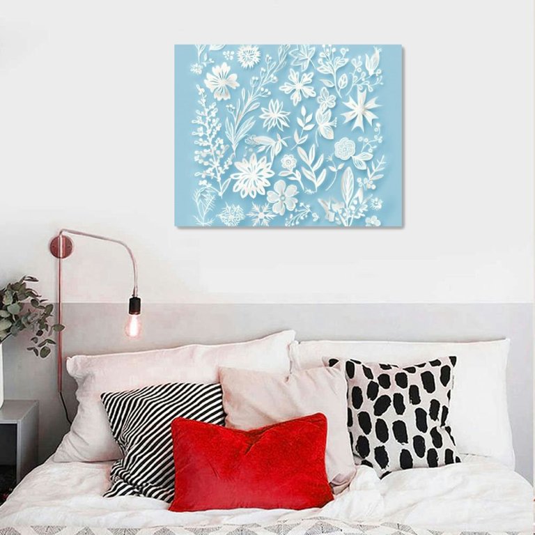 Orinice Decor Light Blue Wall Decor Blue Room Decor Aesthetic