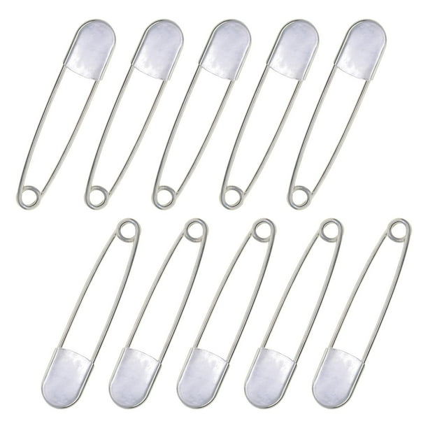 10 Uds. de imperdibles extragrandes de 5 pulgadas, acero inoxidable, , resistente, para manualidades, ropa al ,