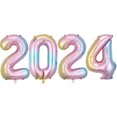 thumbnail image 3 of Globo decorativo Eve de 16, 32 y 40 pulgadas, diseño de escena de fiesta navideña con película de aluminio digital 2024, 3 of 6