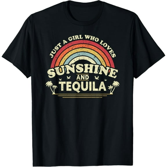 Tequila Shirt. Just A Girl Who Loves Sunshine And Tequila T-Shirt