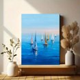 thumbnail image 6 of Abstract Sailboat Canvas Print Wall Art, Modern Nautical Decor for Living Room Bedroom Apartment Studio Guest Room, 6 of 8