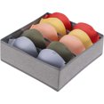 thumbnail image 1 of Organizador de ropa para cajones debajo del gabinete, 5 celdas, cubos de almacenamiento plegables para ropa interior, organizador de cajones, cajas de almacenamiento para brasier, ropa interior, 1 of 4