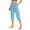 Light Blue, variant on Ltctricy Women's Carpi Pants Casual High Waisted Comfy Lounge Yoga Cropped Cargo Pants Loose Capris Sweatpants With Pockets