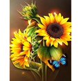 thumbnail image 1 of Cuadros Decorativos 5D DIY diamante pintura ramo completo redondo diamante mosaico hogar Ehuebsd Nuevos Originales, 1 of 9