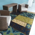 thumbnail image 3 of 4' X 6' Brown Geometric Stain Resistant Indoor Outdoor Area Rug - 6' x 7', 3 of 4