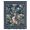 Blue, variant on Navy Blue Flowers Sheer Curtains 96" Long, Spring Floral Elegant Pastoral Botanical Light Filering Curtains, Privacy Drapes Simi Floor to Veiling Curtain for Living Room Large Window Treatment