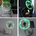 thumbnail image 5 of Ventilador de reloj USB, ventilador portátil, mini ventilador USB de cuello de cisne con LED, 5 of 5