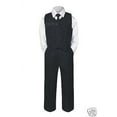 thumbnail image 3 of Kid Teen Baby Toddler Boy Wedding Easter Recital Formal Vest Suit BLACK sz S-20, 3 of 6