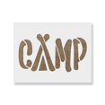 thumbnail image 1 of Plantilla de esténcil para manualidades Camp para paredes exteriores, 1 of 5
