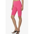 thumbnail image 4 of Women's Basic Stretch Cotton Span High Waist Above Knee Bermuda Short Leggings, 4 of 7