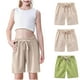 thumbnail image 4 of Odeerbi 2-10 Años Niños Niñas 3 Pcs Verano Algodón Lino Pantalones Cortos Entrenamiento Deportivos Cortos Lindo Color Sólido Pantalones Cortos Suaves Respirables, 4 of 9