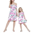 thumbnail image 3 of DPTALR Mother And Daughter Women's Ruffle Floral Print Dress Family Matching Clothes, 3 of 9