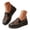 Black, variant on Women's Mesh Rhinestone Platform Loafers Stylish Breathable Slip ons Soft Sole Non Slip Walking Shoes Gold Size 6