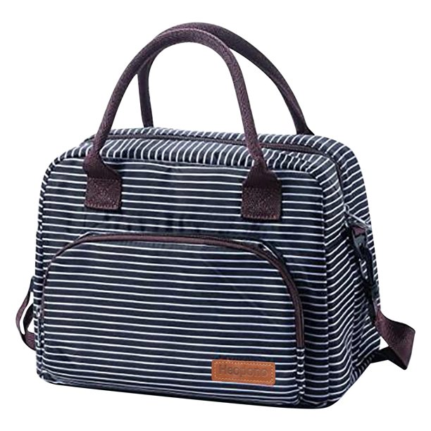 Bolsa térmica de tela Bolsa para el almuerzo portátil de aluminio con aislamiento grueso.
