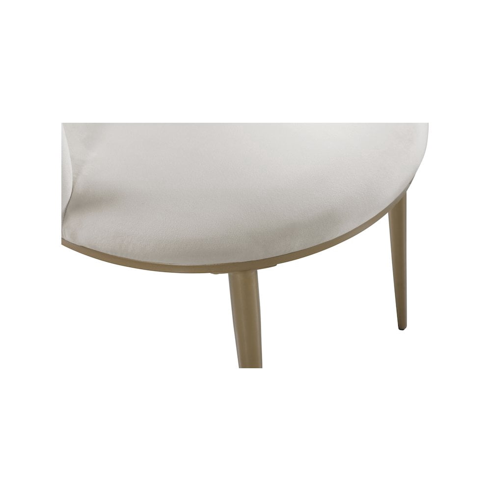 Meridian Furniture Skylar Cream Velvet Dining Chair (Set of 2)