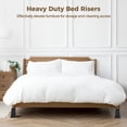 thumbnail image 3 of 4PCS Bed Risers, 8" Heavy Duty Sofa Risers Set, Furniture Risers with Protective Foam Top and Rubber Bottom, Non-Slip Bed Risers for Added Storage and Easy Cleaning, 3 of 6