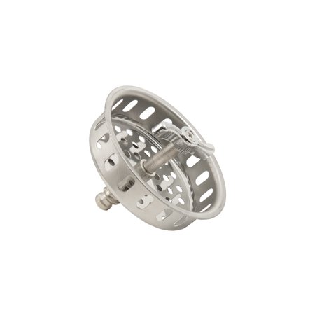 

PlumbCraft 2 in. Dia. Chrome Stainless Steel Twist Lock Sink Basket Strainer