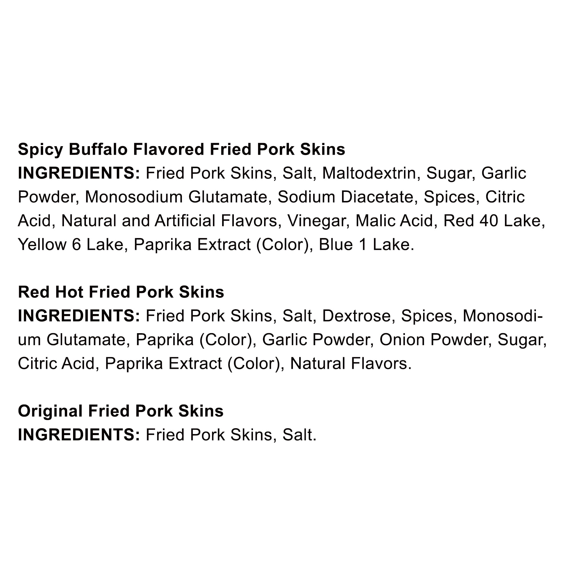 Mac's Pork Rind Snacks Spicy Variety Pack - 10 Pack of 1 Oz. Bags