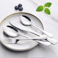 thumbnail image 3 of LLC Stainless Steel 5-Piece Flatware Set for 8, Mirror Polished Cutlery Utensils, 3 of 5