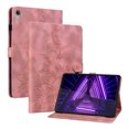 thumbnail image 2 of FJLBDE Case for Lenovo Tab K10 2021 10.3 inch TB-X6C6L X6C6F X6C6X, Embossed Flower PU Leather Flip Wallet Folio Stand Cover, Pink, 2 of 7
