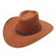thumbnail image 1 of Sombrero de vaquero unisex de poliéster Fdelink, ala ancha y ajustable, 1 of 2