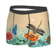 thumbnail image 2 of Kll Colorful Plants And Insects Men'S Cotton Boxer Briefs Underwear-X-Large, 2 of 9