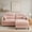 Pink, variant on HUTWIFE 74" L-Shape Solid Print Chenille Modular and Deep Seat Sectional Sofas with Movable Ottoman, Beige