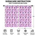 thumbnail image 2 of Blackout Kids Curtains,Pink Butterfly Purple Wing Pattern Childrens Insulated Curtains Set Of 2,Bedroom Essentials,Toddler Room Decor 52"x84", 2 of 5