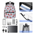 thumbnail image 6 of Picia Strawberries Large Capacity Backpack Classic Style Backpack Casual Backpack Water-Resistant School Work Travel Outdoor Backpack, 6 of 8