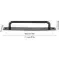 thumbnail image 3 of Tirador de Puerta Corrediza Negro de Aluminio 8,3x1,6x1 Pulgadas - Manija Elegante de Granero para Puertas de Balcón y Correderas - Ideal para Estilo Moderno y Uso Residencial, 3 of 4