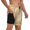 thumbnail image 2 of Honeii World Map Print Men's Swim Shorts,Mens Swim Trunks,Breathable Mesh Beach Shorts for Swimming,Surfing, and Beach Activities-X-Large, 2 of 6