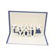 thumbnail image 3 of unbranded Tarjeta En Papel Premium 3D Para Enviar Agradecimiento A En Color Azul, 3 of 7