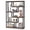 Brown Black, variant on Fnova 69" Industrial Storage Shelf Unit, 6-Tier Staggered Etagere Bookcase Display for Living Room Bedroom Home Office
