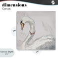 thumbnail image 4 of Stupell Industries Cottage Soft Classic Swan & Bow Canvas Art, 17 x 17, by Elizabeth Medley, 4 of 8
