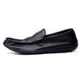 thumbnail image 4 of Men's Casual Loafers Slip On Leather Shoes Lightweight Driving Shoes Moccasins Classic Penny Loafer Flats Boat Shoes, 4 of 10