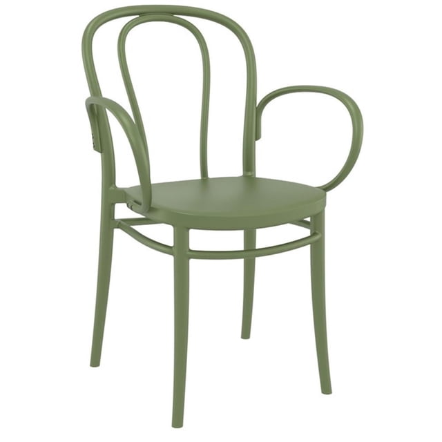 Compamia Victor TG Fauteuil d'Extérieur en Résine Vert Olive
