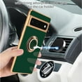 thumbnail image 7 of Decase Compatible for Google Pixel 7 Pro Case Magnetic with Ring Holder Kickstand Soft TPU Shockproof Electroplated Plating Protective Phone Case for Pixel 7 Pro, Darkgreen, 7 of 7