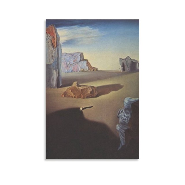 Salvador Dali Impresión Pintura Sombras de la noche Descendiendo Obras de arte Imagen Impresión Póster Arte de pared Pintura Lienzo Regalo Decoración Hogar Pósteres Decorativos 08x12 pulgadas (20x30