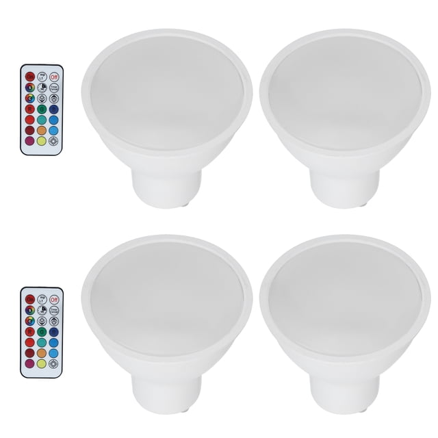 Bombilla De Luz RGB, Bombilla De Luz Cambiante De 40 W, Bombilla De Luz LED RGB De Alta Eficiencia Lumínica Para Dormitorio, Pasillo, Hotel, Bar, Decoración Del Hogar, Dormitorio OTVIAP GU10 RVB + chaud blanco