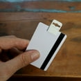 thumbnail image 4 of White Gripper Card Holder Clamp - Holds Standard Credit Card Size (Max 30 Mil Thick) - Badge Holder for Work I'd, Smart Card, CAC, Chip or Swipe Access Card - Secure Grip by Specialist ID, 4 of 8
