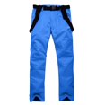 thumbnail image 4 of dgysar Snow Pants for Women and Men Winter Windproof Insulated Ski Bib Overalls Solid Color Sleeveless Straps Jumpsuits with Pockets, Blue XL, 4 of 5