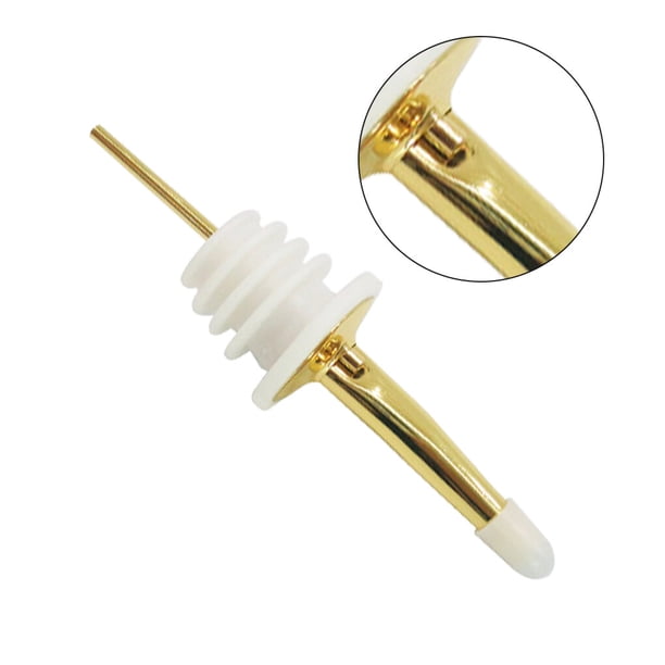 Advancent 2 uds vertedor de vino de acero inoxidable verter licor caños botella dosificador de vino tapón de botella accesorios de Vino Barra de herramientas No.02
